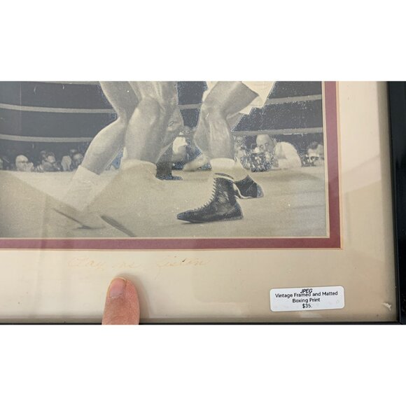 Set Of 6 Framed & Matted Vintage Sports Prints Featuring Iconic Athletes 15" x 1 - Picture 10 of 16